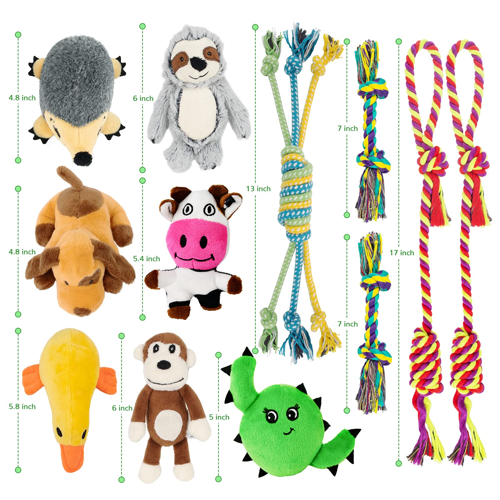 LEGEND SANDY cotton rope teether for puppies supports dental-like massage