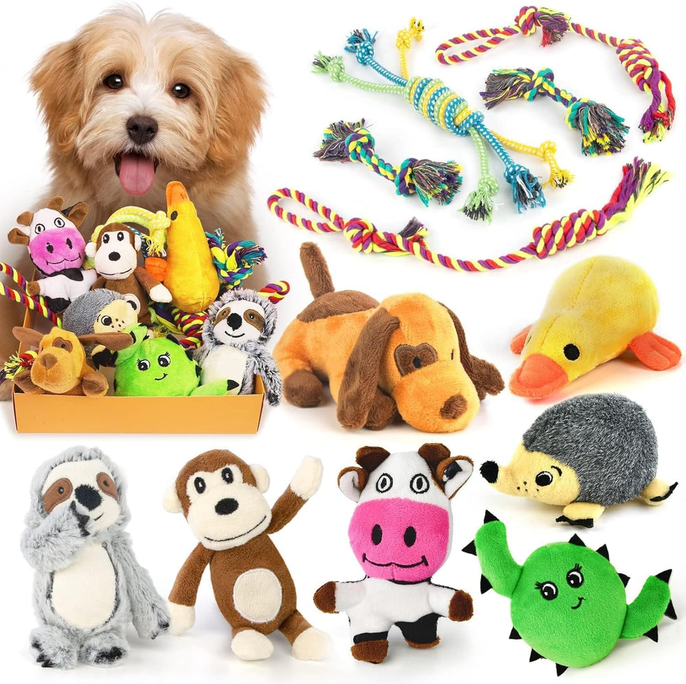 LEGEND SANDY squeaky raccoon toy for puppies boosts interactive play and teething relief