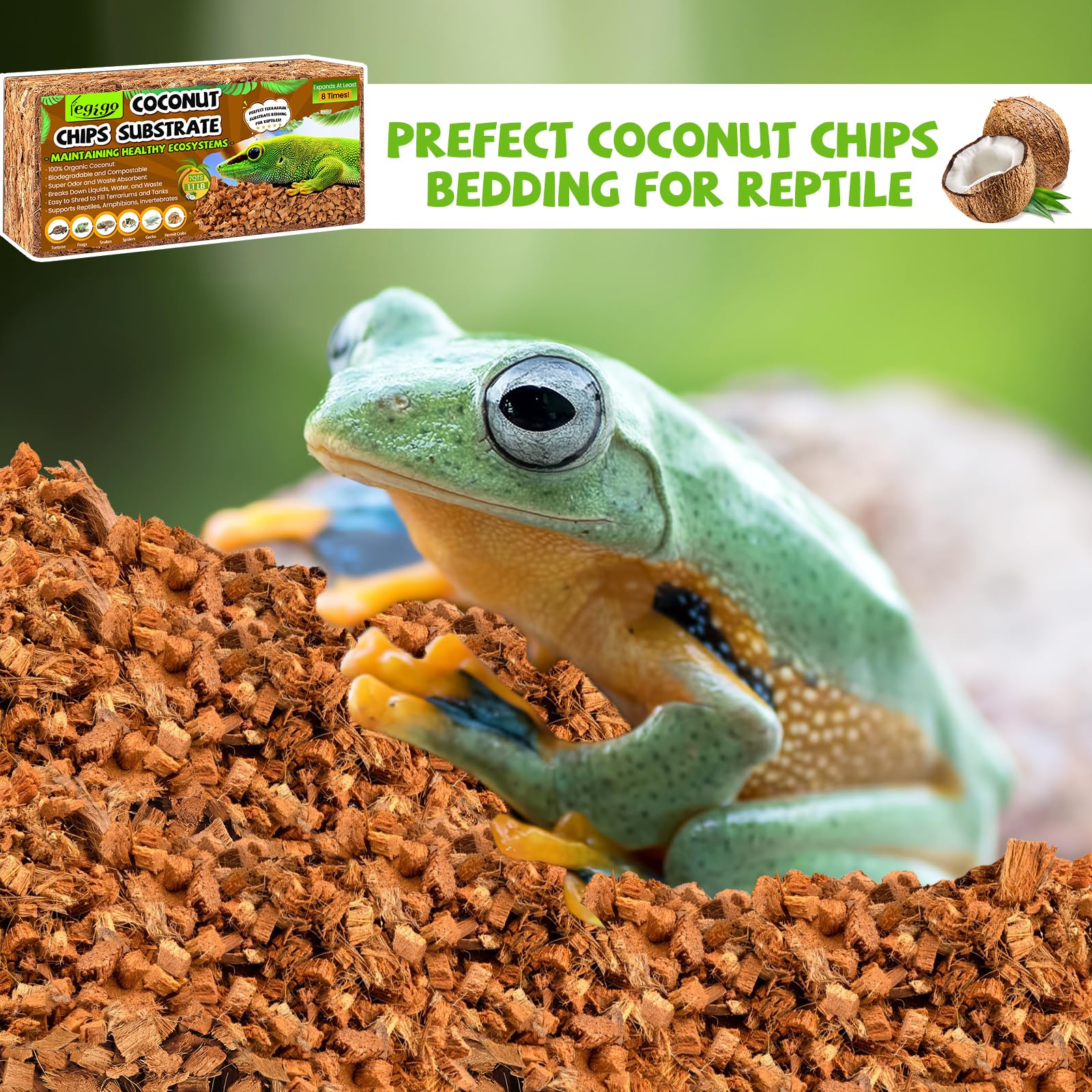 Legigo coconut chip substrate versatile-use suggests garden and hydroponics