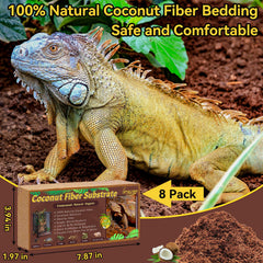 Expanded coir bricks after soaking for terrarium substrate