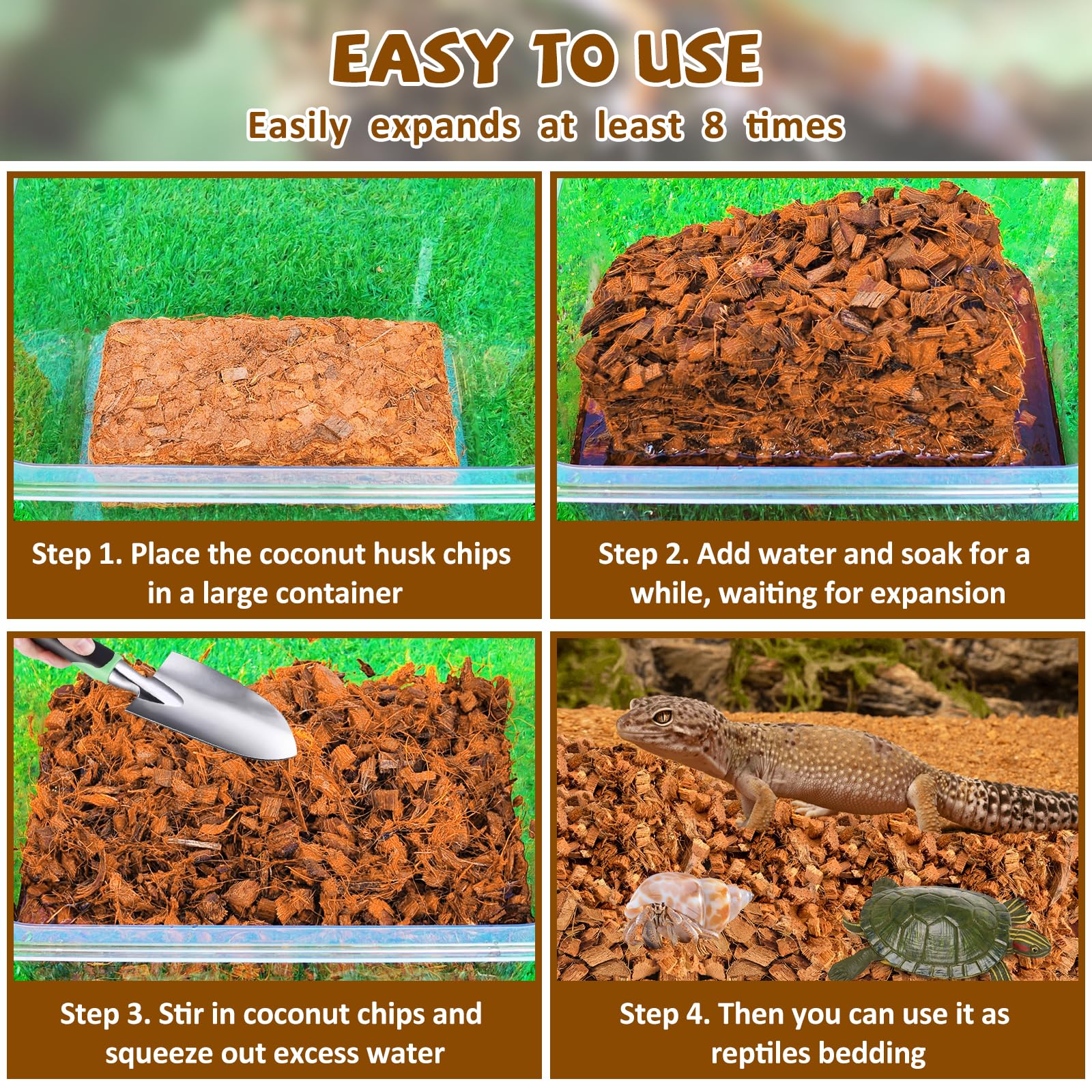 Legigo reptile-bedding-multi-use suitable for snakes, tortoises, geckos.