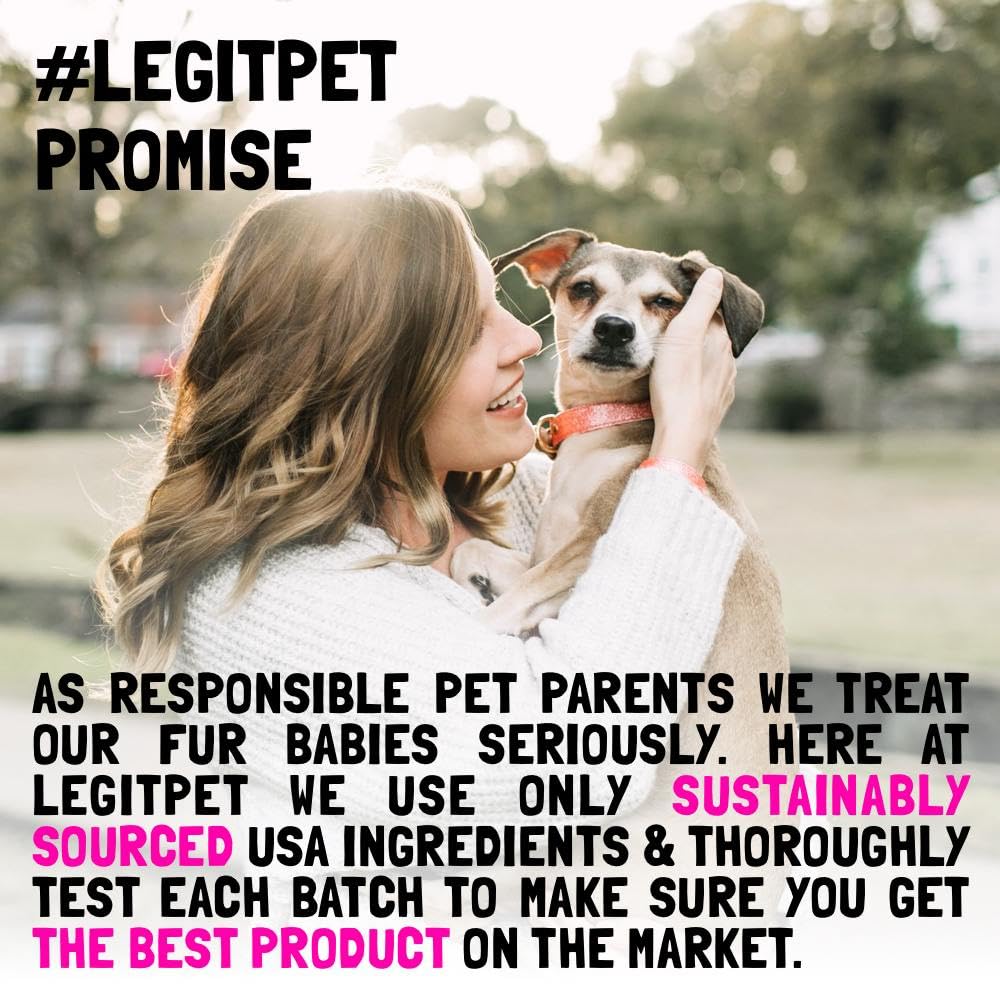 LEGITPET dog mobility after use with soft duck chews.