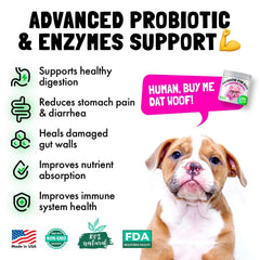 LEGITPET label-bottle USA-made probiotic complex for balanced gut flora