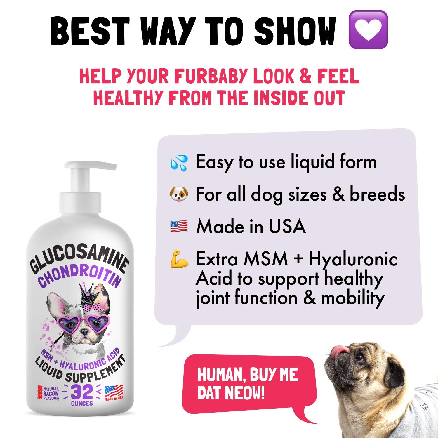 LEGITPET senior dog health support liquid formula keeps pets active