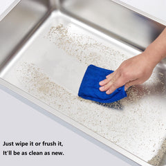 LEGOURNS stainless-steel litter box deep 8-inch side for roomy space for big kitties