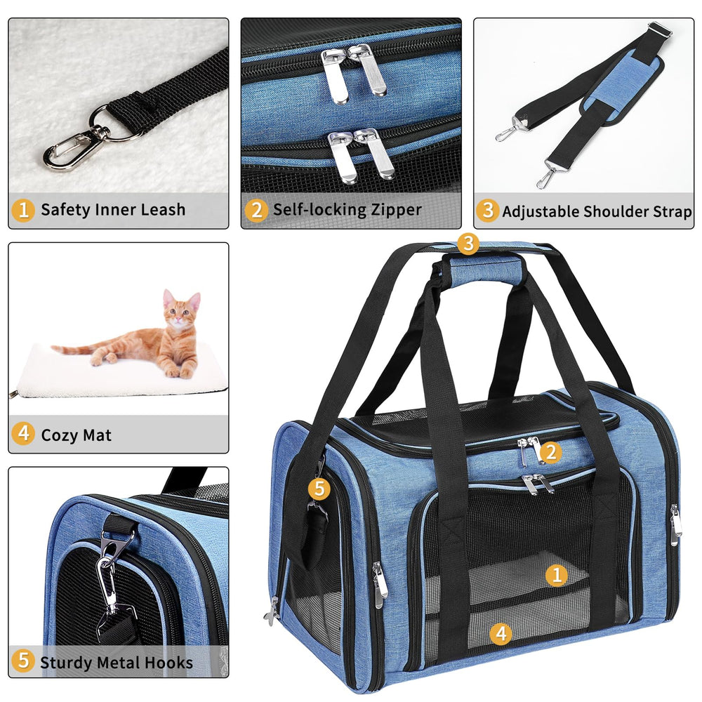 LEHNI adjustable shoulder strap enables hands-free carrying during trips.