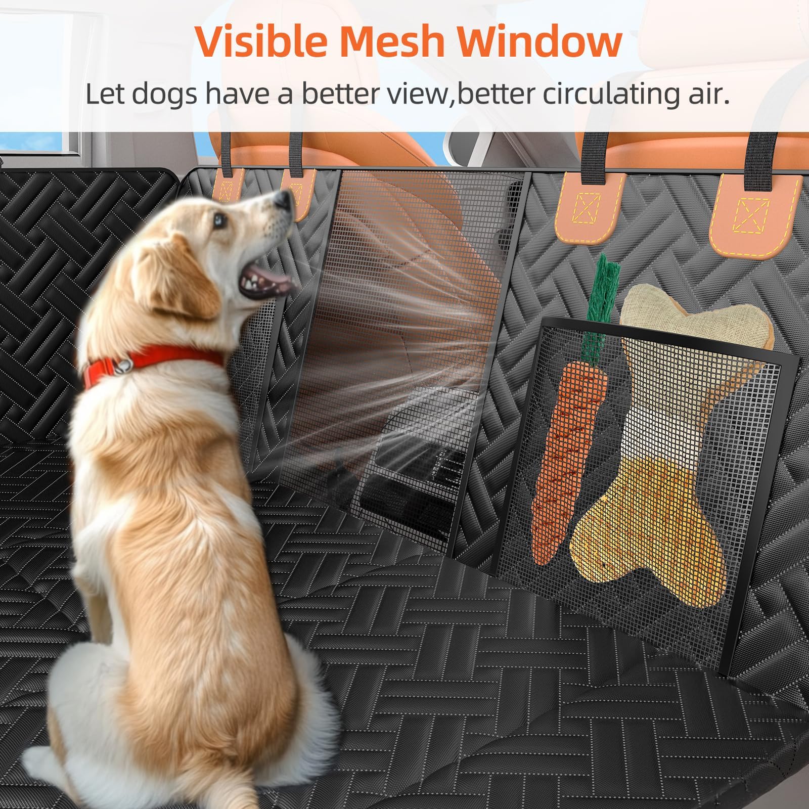 LEHNI backseat extender 62x52 inch fit shows car compatibility