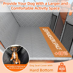 LEHNI backseat extender hard bottom assembly provides sturdy base for pet safety.