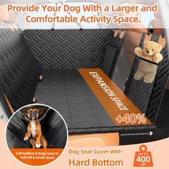 LEHNI backseat extender mesh window highlighting airflow and reduced anxiety