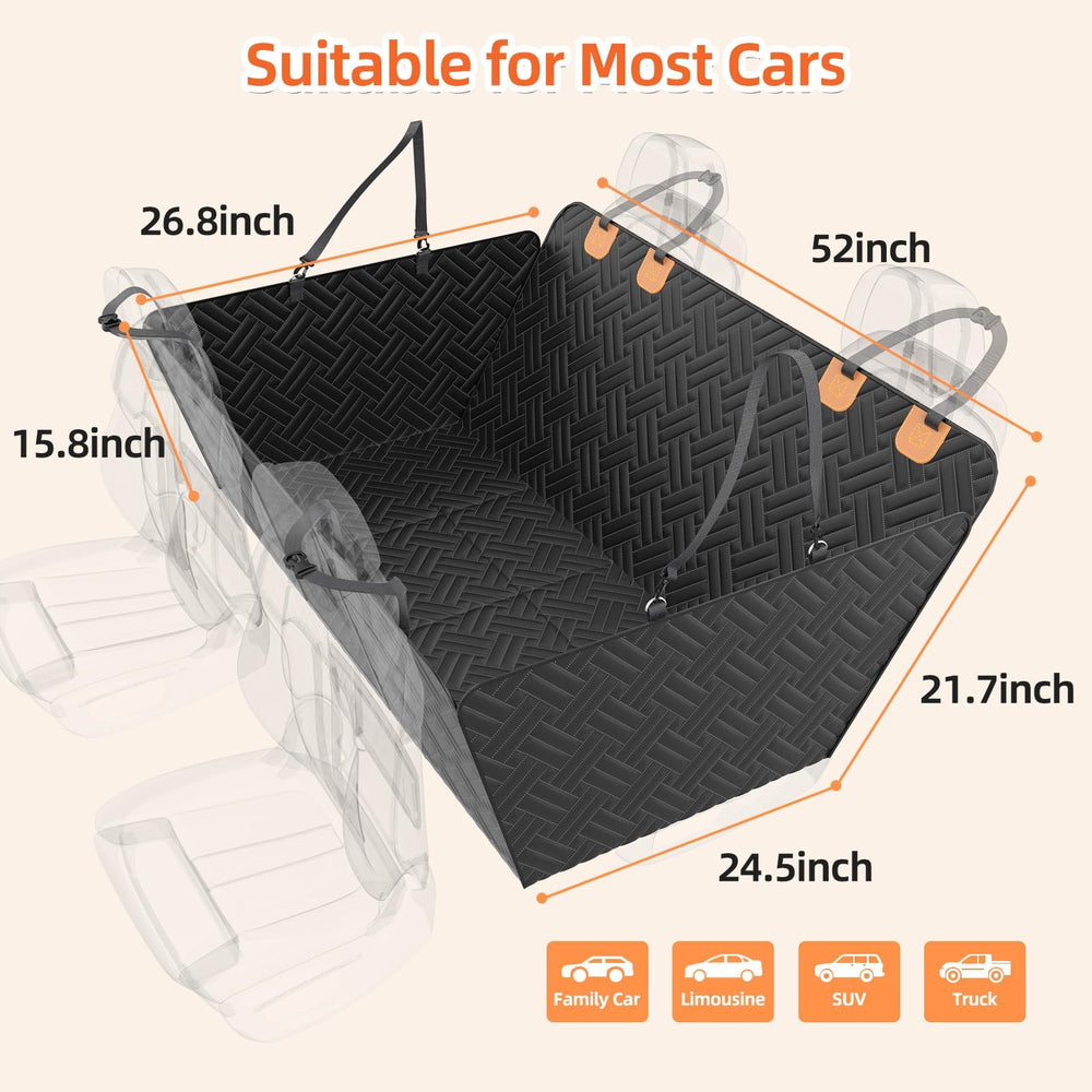 LEHNI backseat extender waterproof fabric demonstrates stain resistance