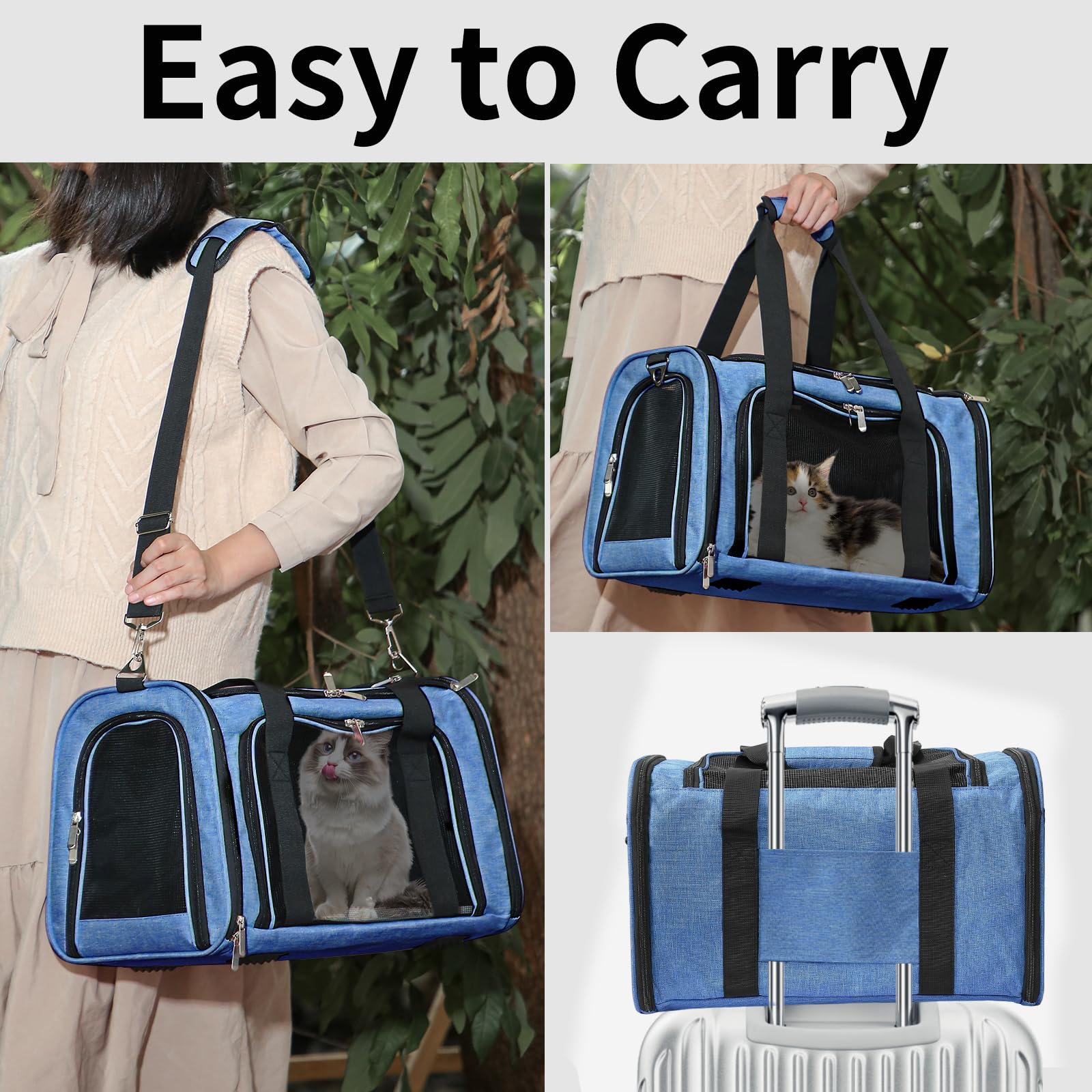 LEHNI breathable mesh windows provide airflow and pet visibility.