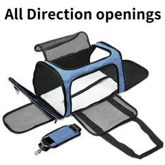 LEHNI collapsible pet carrier storage view demonstrates compact packing.