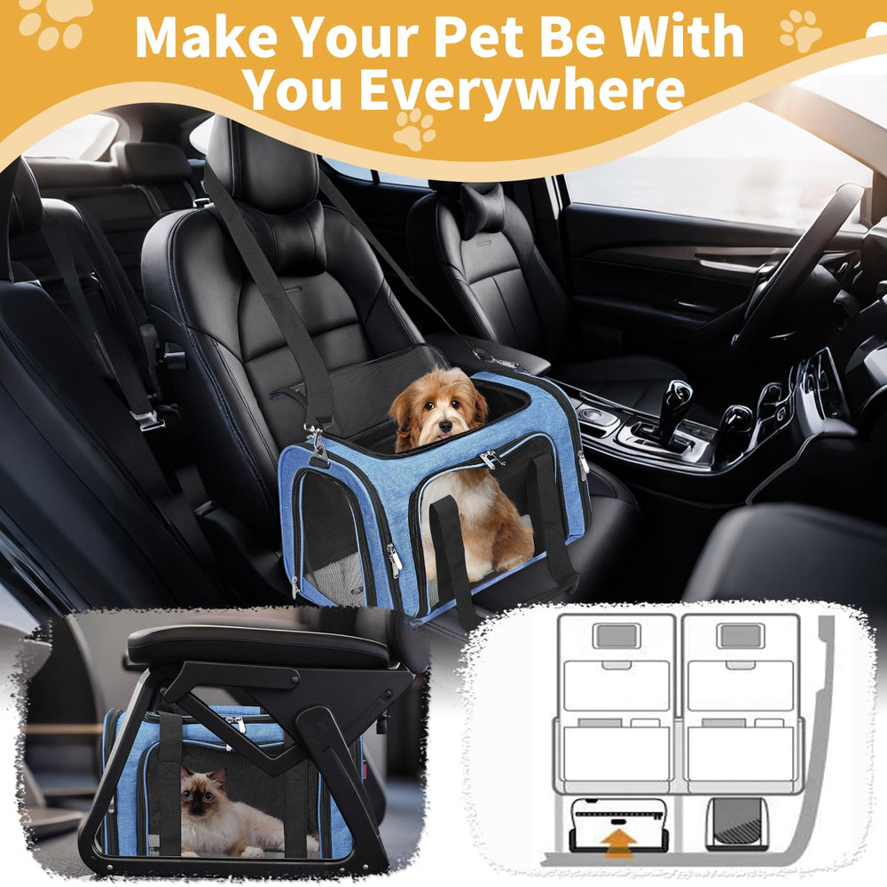 LEHNI front pocket stores toys and treats within easy reach.