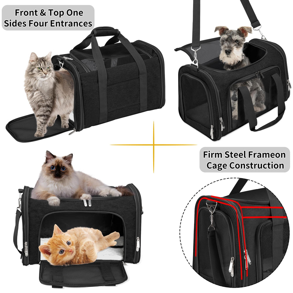 LEHNI soft-sided carrier collapsible design saves space when not in use.