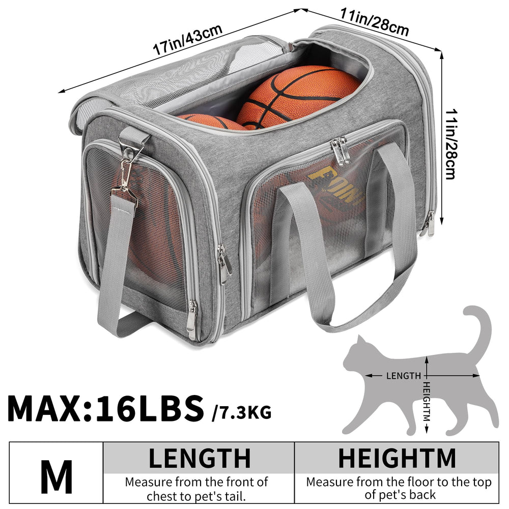 LEHNI under-seat compatible design fits under airplane seats for travel.