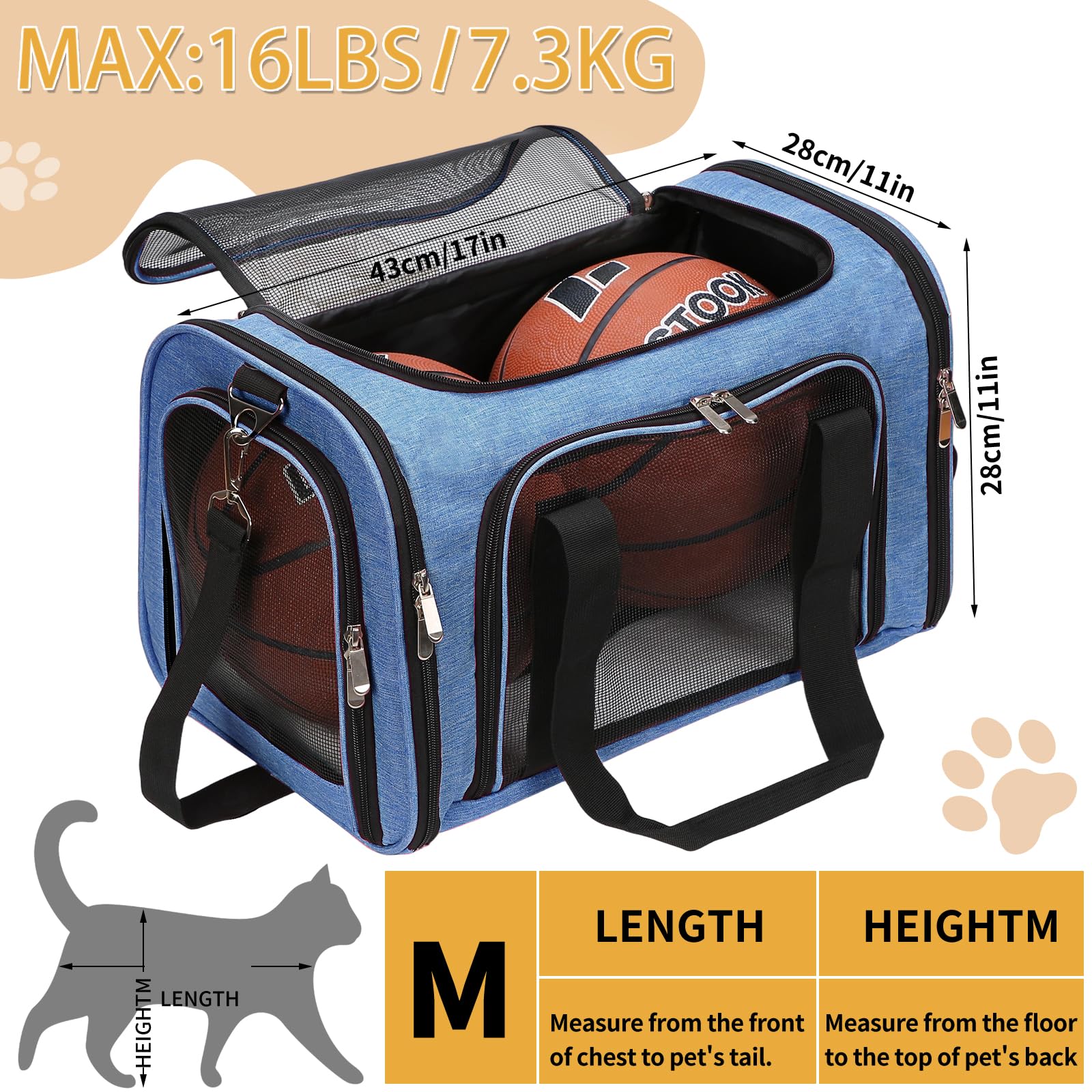 LEHNI under-seat airline ready carrier fits securely under seats.