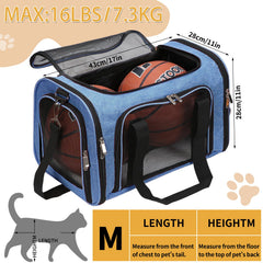 LEHNI under-seat airline ready carrier fits securely under seats.