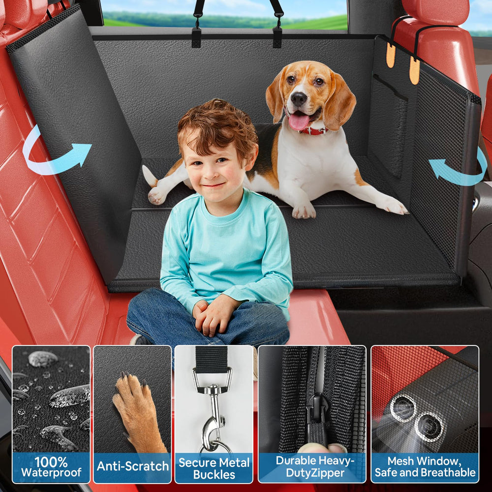 LeHuski non-slip backing keeps the cover secure during drives.