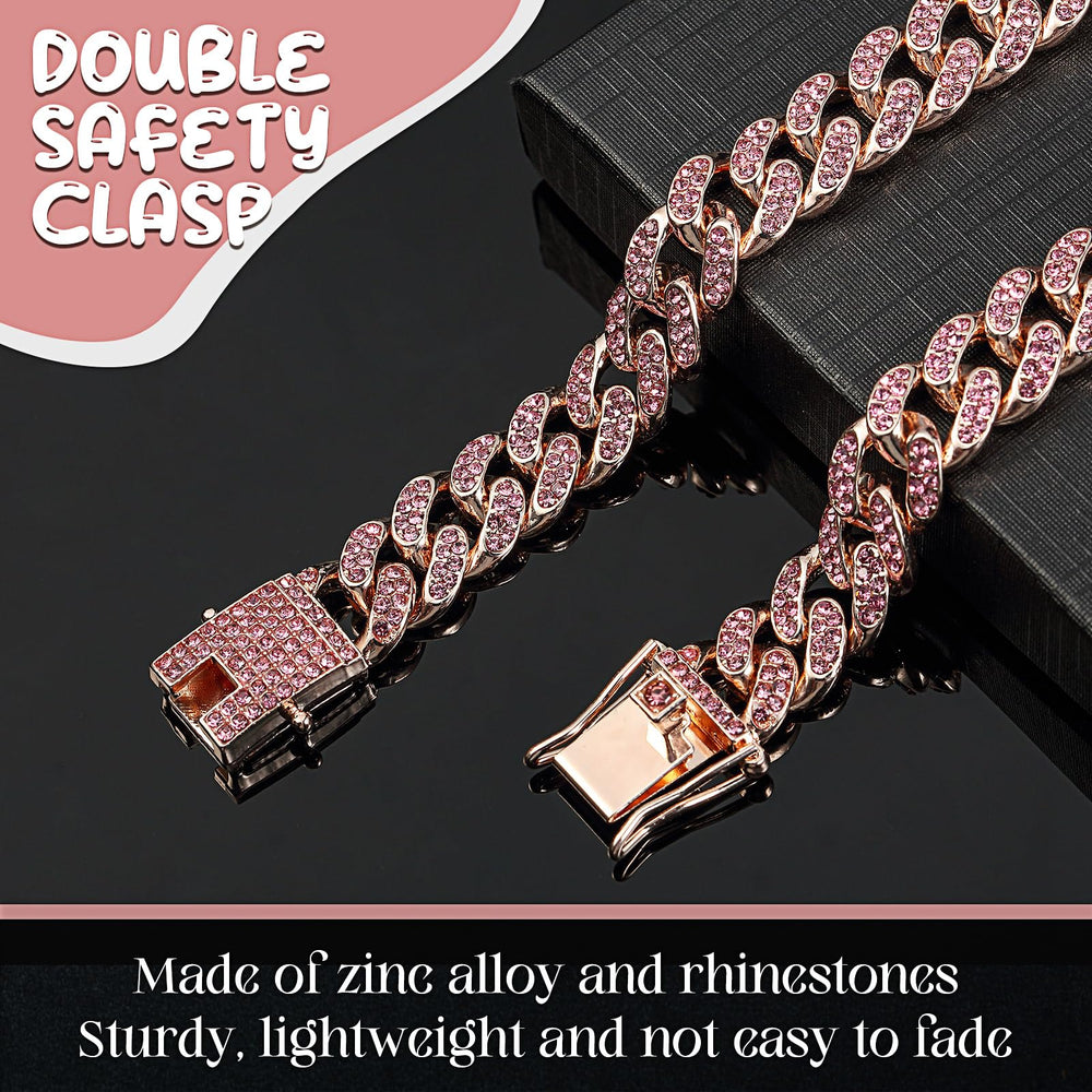 LEIFIDE cat chain necklace 24in diamonds adds chic charm on outings.