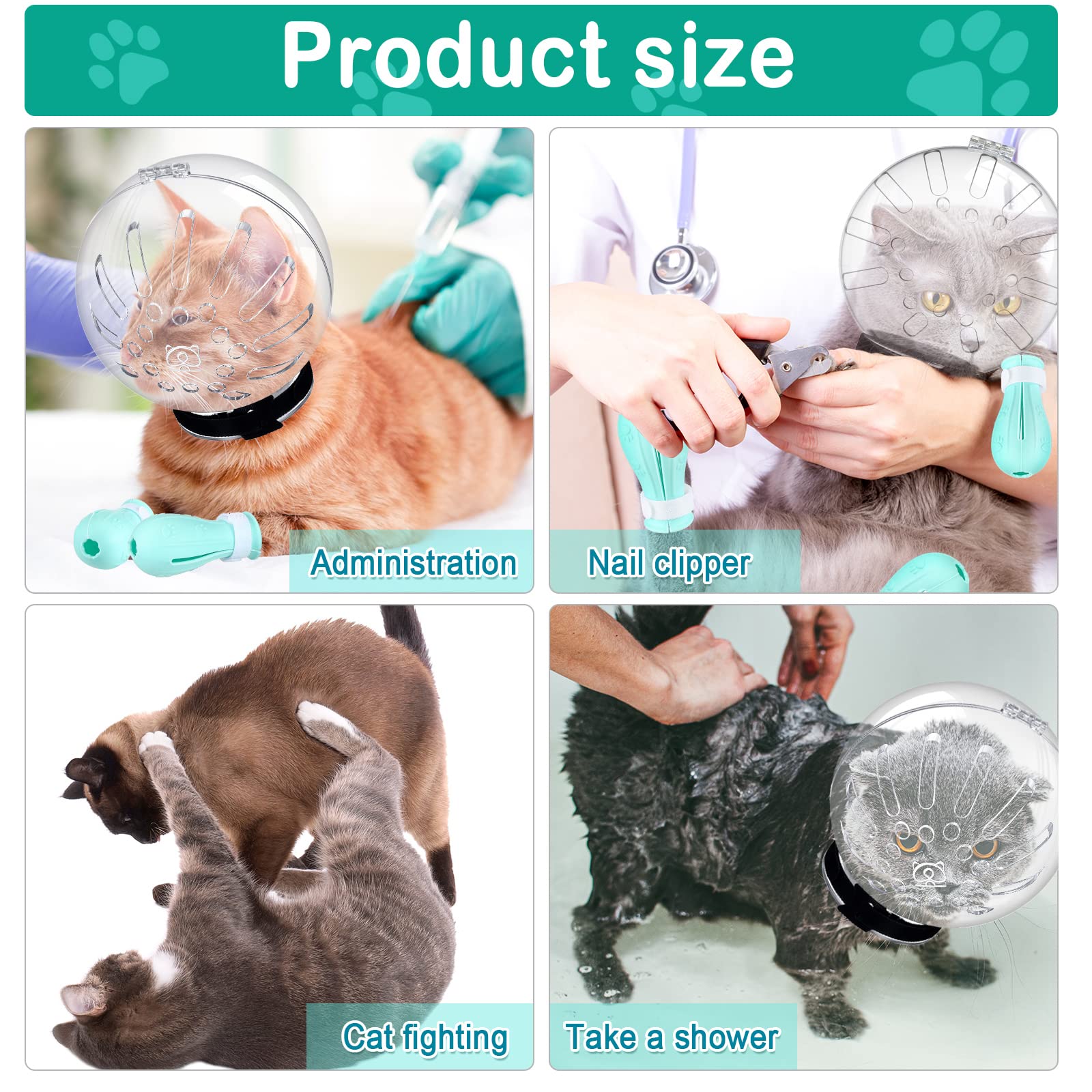 LEIFIDE cat care package for bathtime and trims