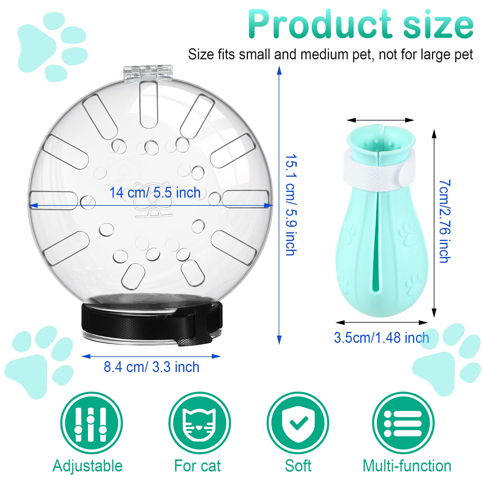 LEIFIDE paw covers silicone soft protection during nail trimming