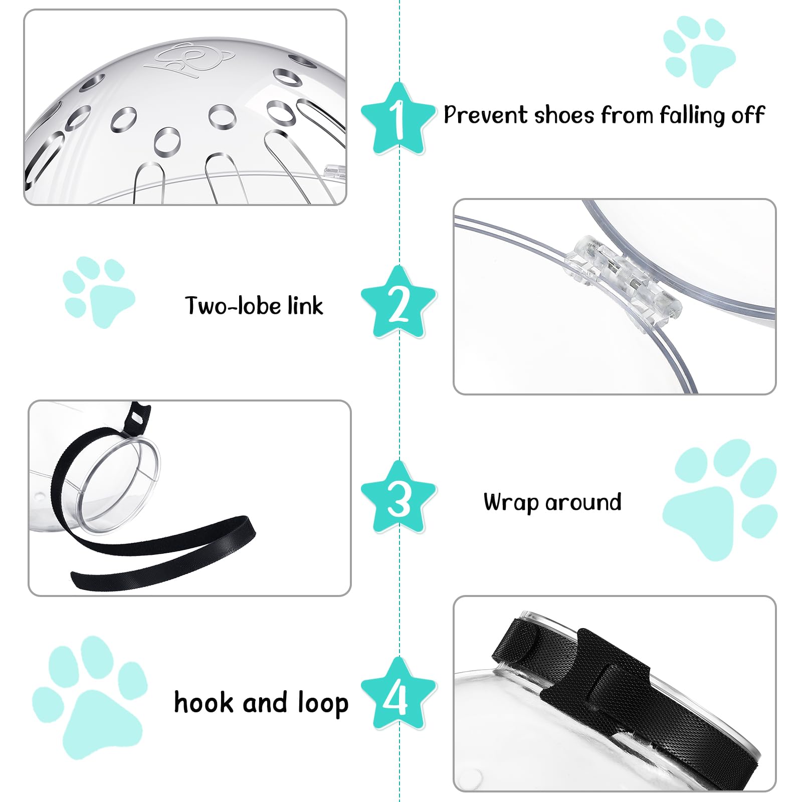 LEIFIDE silicone boots protect paws while bathing or grooming