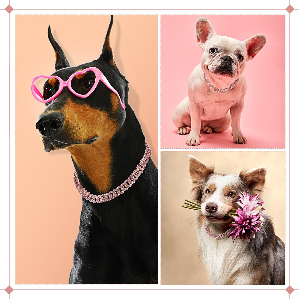 LEIFIDE dog walking collar in rose gold showcases durable, lightweight design.