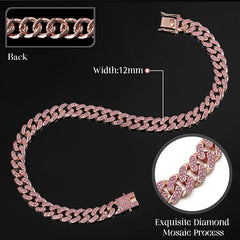 LEIFIDE puppy diamond-link close-up highlights sparkle for party-ready pets.