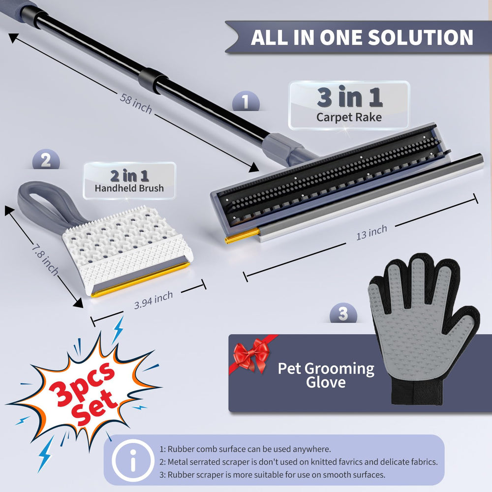 Leishiyen 3-in-1 broom head switches modes quickly for floors, carpets, and spills