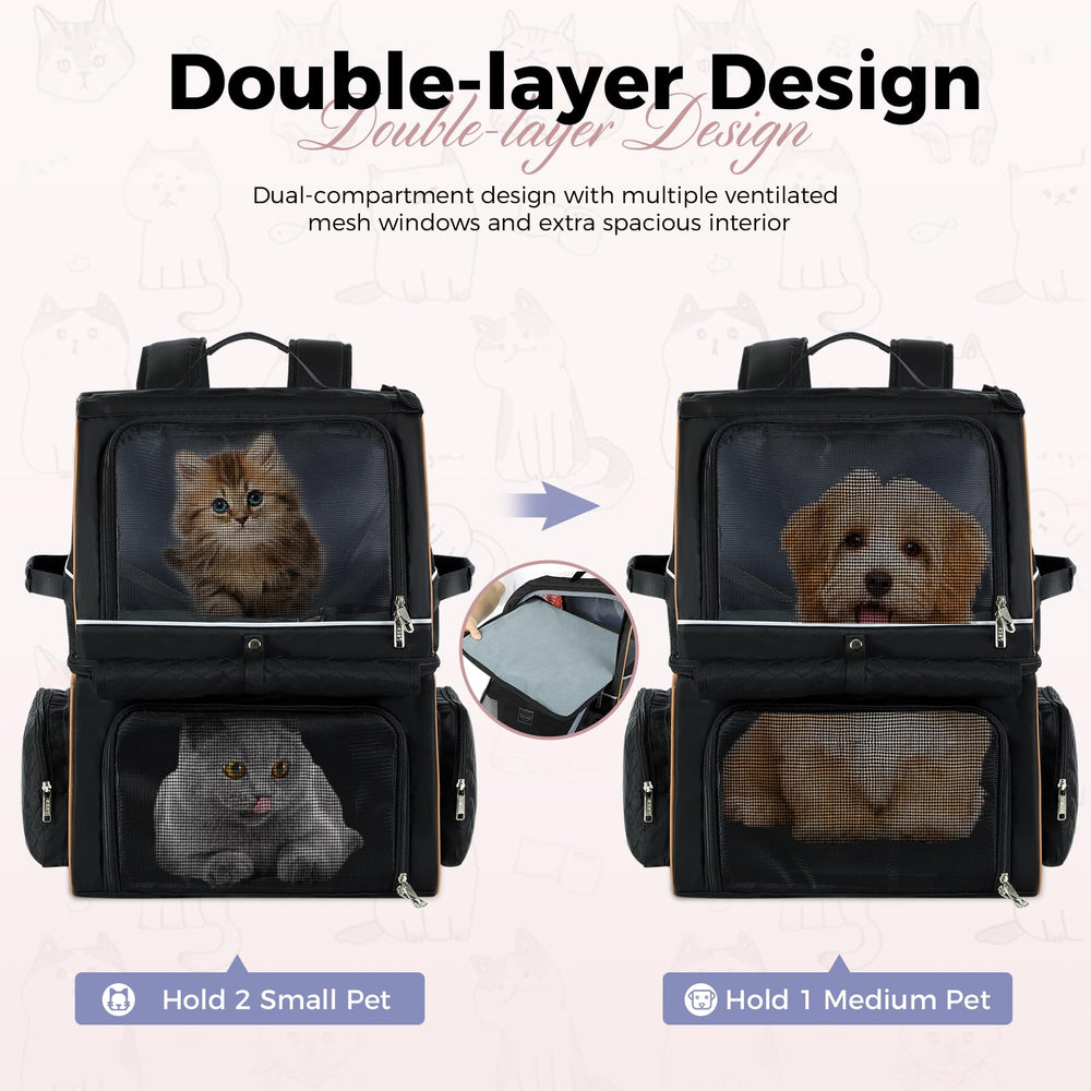 Lekebobor cat backpack carrier front-entry opening eases pet access and parent convenience.
