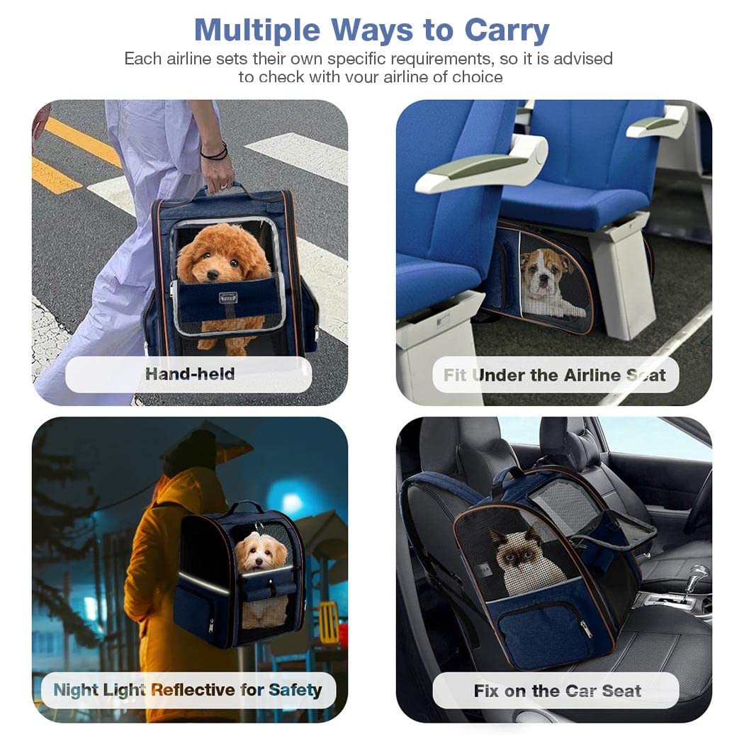 Lekebobor large cat backpack foldable soft mat for cozy rests.