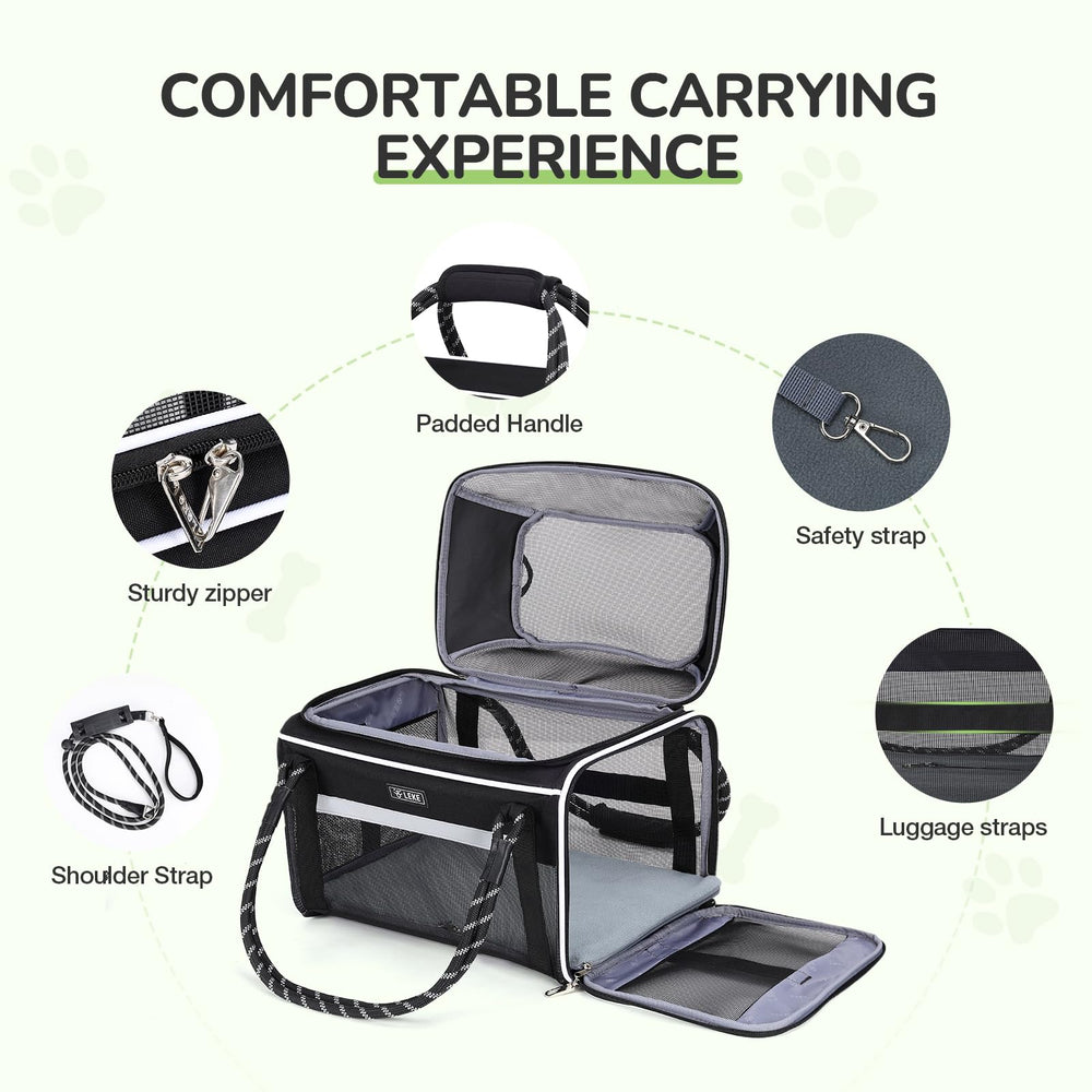Lekereise anti scratch mesh helps prevent tears and keeps pets safe inside.