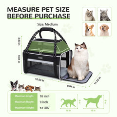 Lekereise breathable mesh three sides ensures visibility and fresh air for your pet.