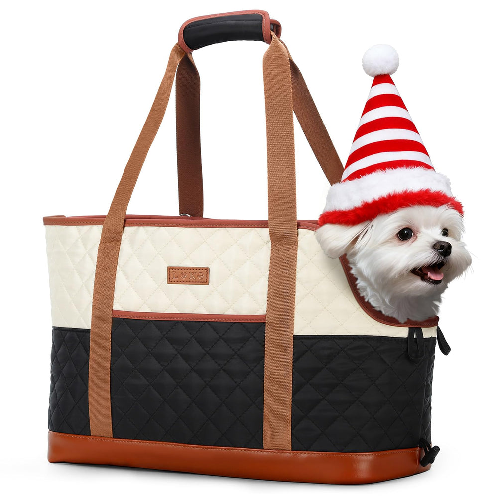 Lekereise fashion dog carrier with front pocket for quick-access essentials during outdoor adventures.