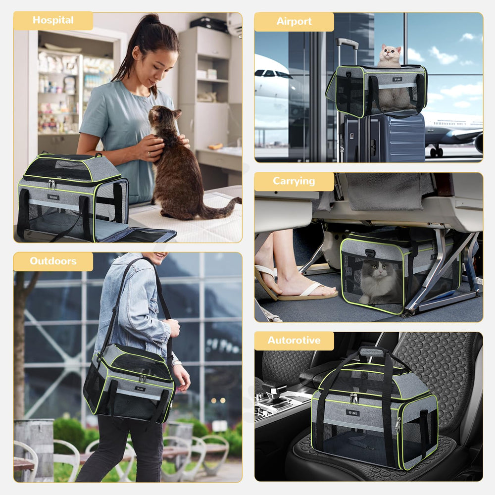 Lekereise large mesh keeps pets secure while allowing clear view.