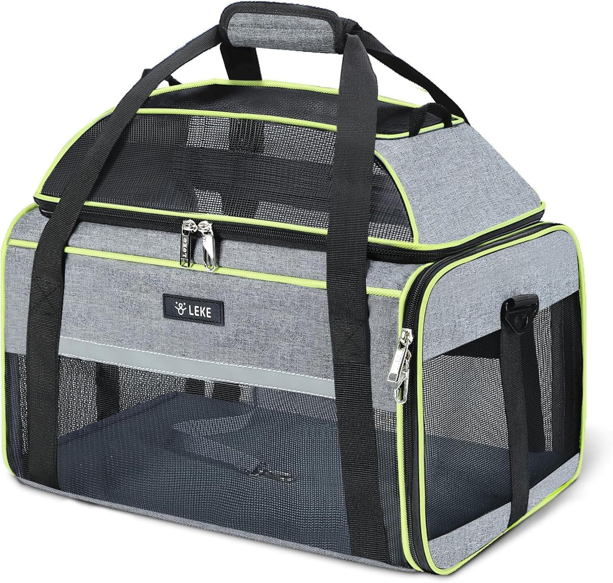 Lekereise top-expandable underseat carrier with TSA approval for airplane travel.