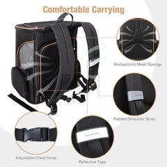 Lekereise travel friendly back panel makes carrying easy on hikes and trips.