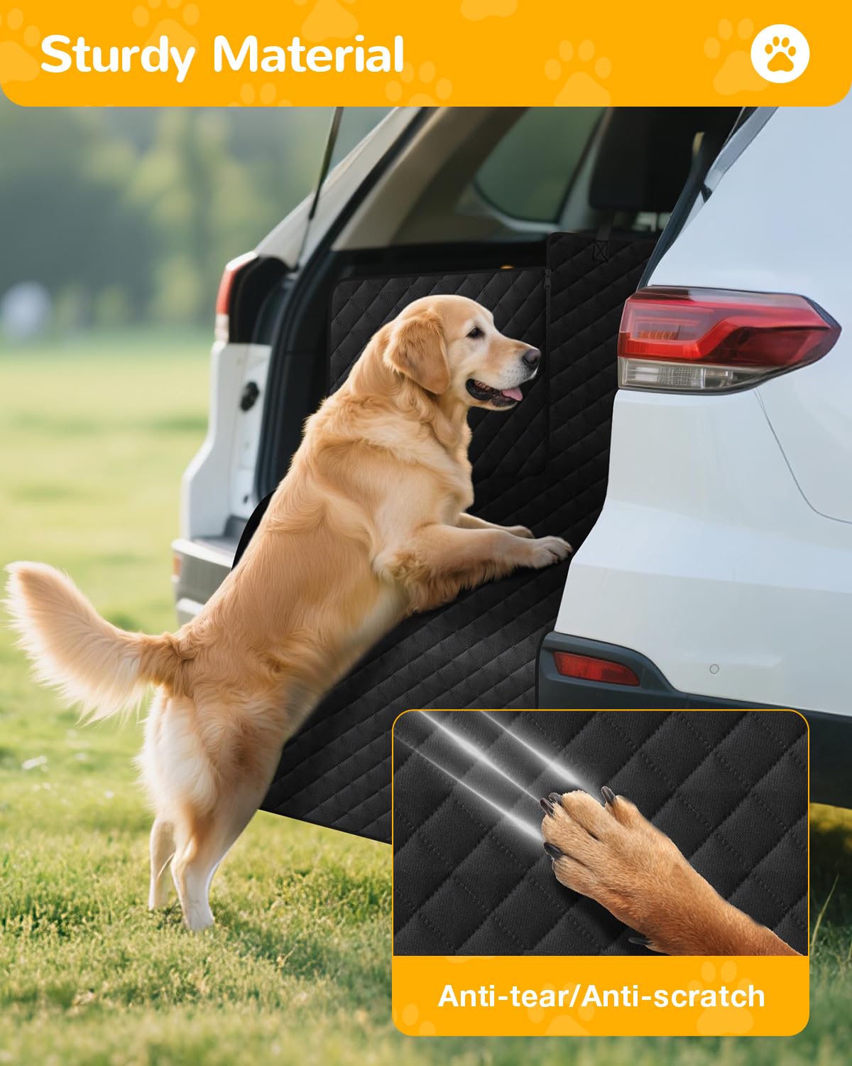 Lekereise SUV Cargo Liner easy-clean design wipes clean with damp cloth or vacuum