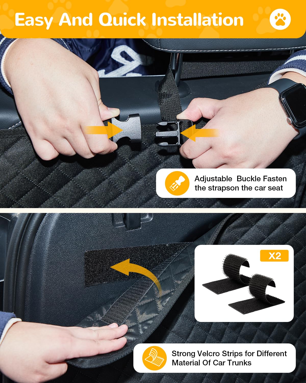 Lekereise SUV Cargo Liner four-layer waterproof fabric keeps interiors clean
