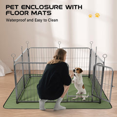 Lekesky pet playpen eight-panels configuration enabling flexible room layout.