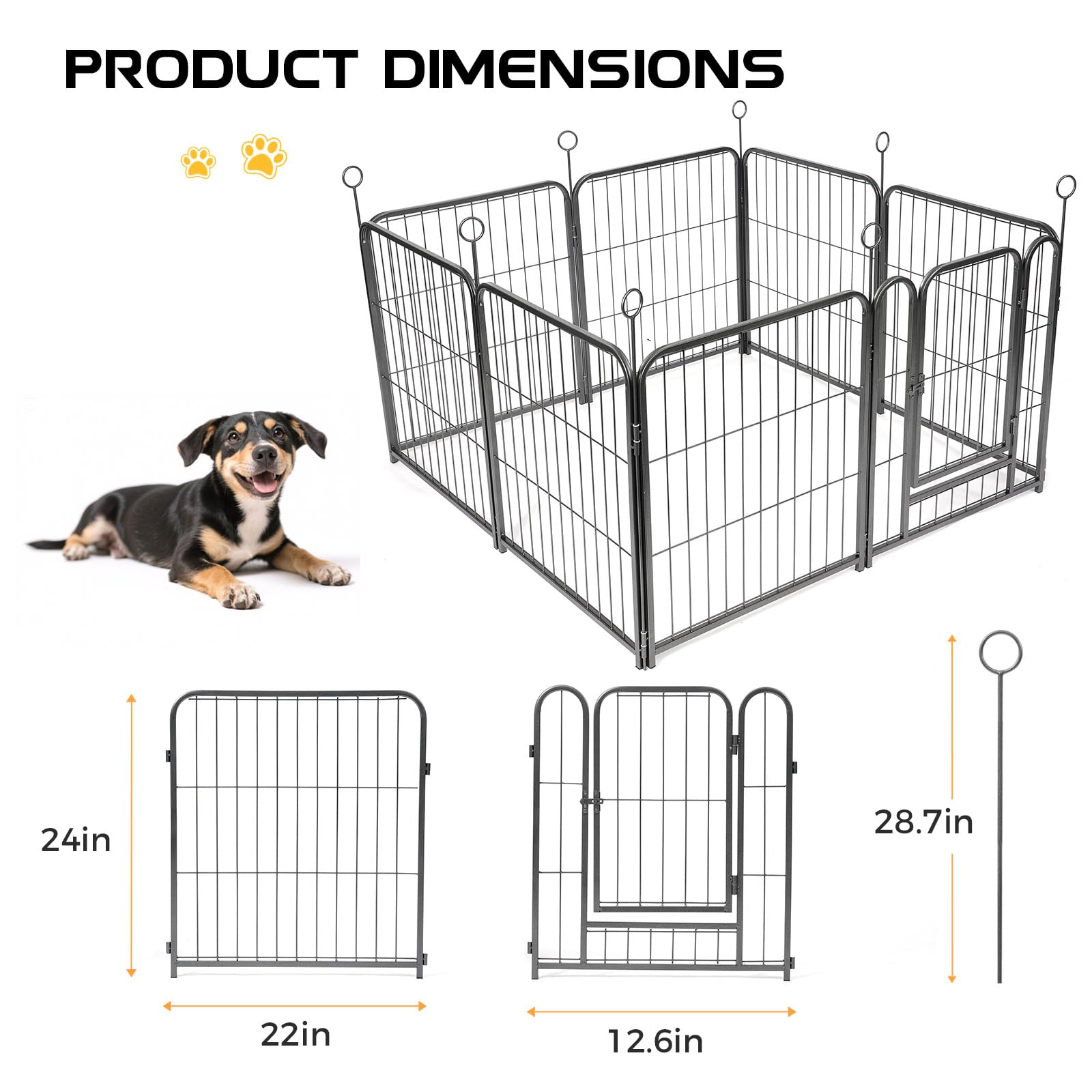 Lekesky pet playpen non-slip bases safeguard floors during use.