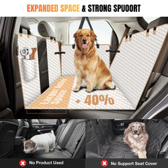 Lekespring dog car seat cover waterproof material protects upholstery.