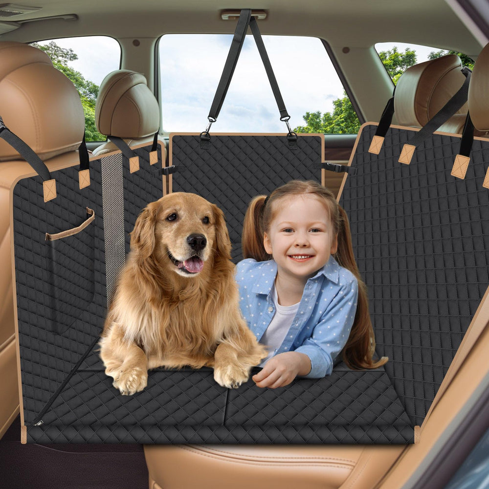 Lekespring dog seat cover door protection shields door surfaces.