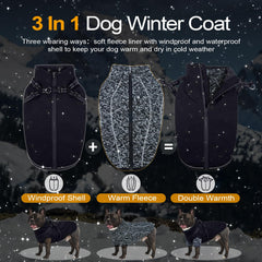 Lelepet dog coat inner fleece liner close-up showing warmth and comfort