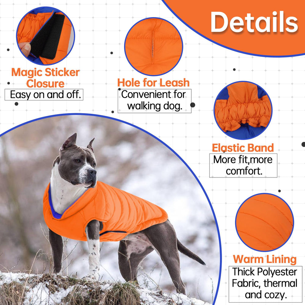 LeLePet dog coat inside padding emphasizes cozy insulation without bulk.