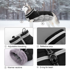 LeLePet reflective strip coat enhances night visibility for safe evening strolls.