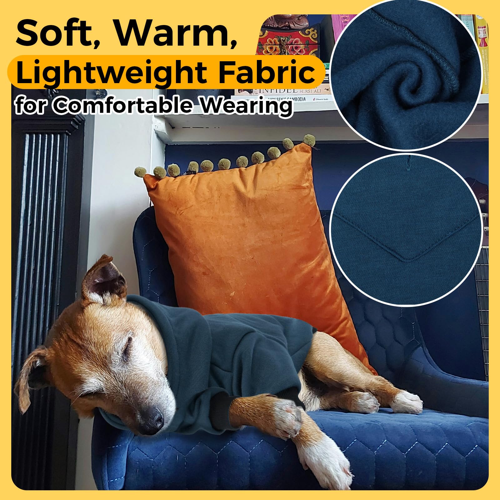 LeLePet dog hoodie leash hole enables safe walks without removing apparel.