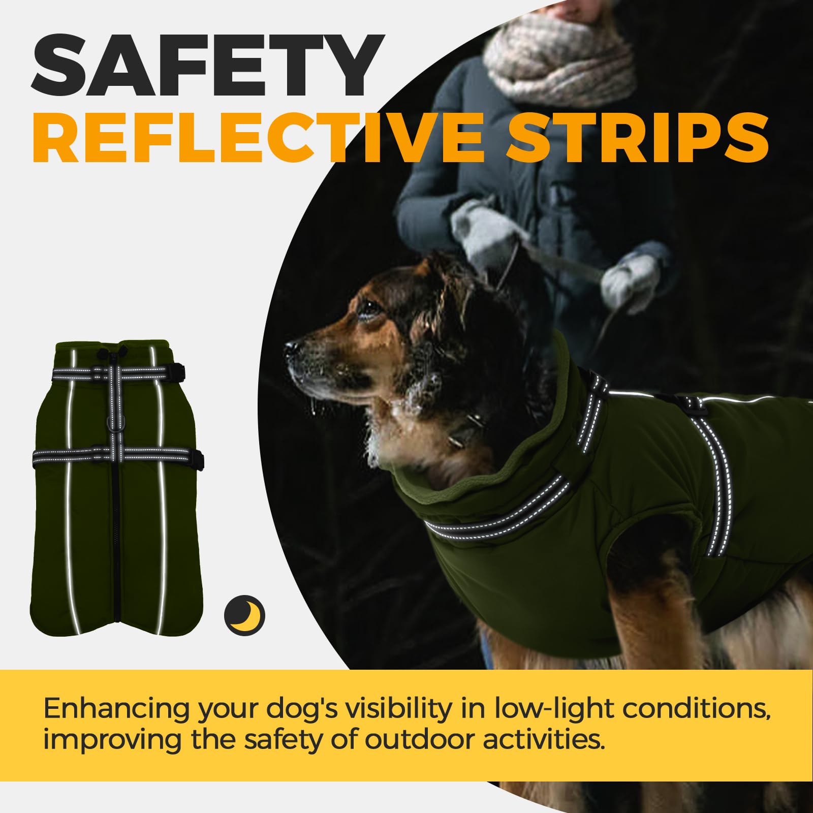 LeLePet easy-on-off back zipper for quick outfitting.