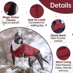 Lelepet padded dog vest leash-hole closeup, showing secure harness access.