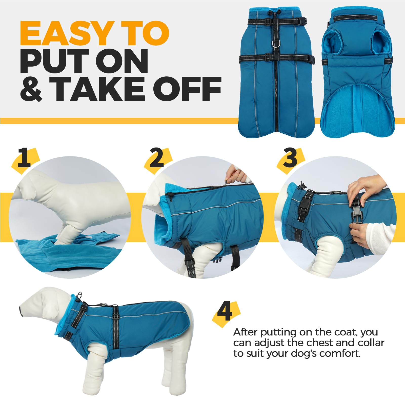 LeLePet quick-release buckles with integrated harness for outdoor adventures